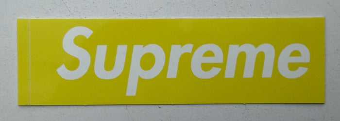 Supreme Mini Box Logo Sticker Yellow