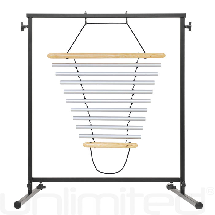Svaram Swinging 9 Bar Chimes on Stands - A440 Hz