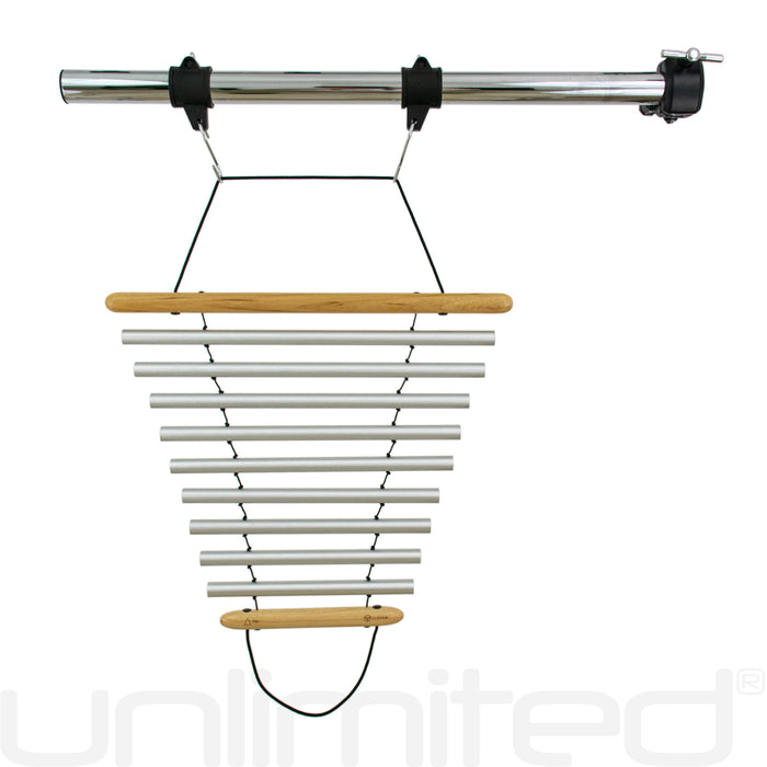 Svaram Swinging 9 Bar Chimes on Stands - A440 Hz