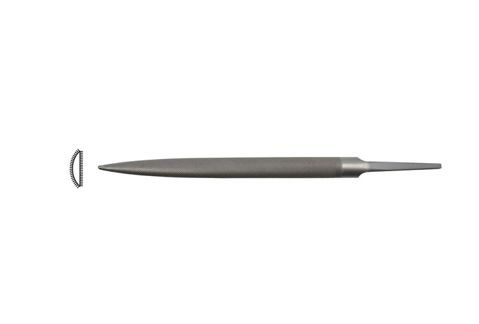 Swiss Pattern Precision 6" Half-Round Ring File, Cut 0, Item No. 31.128