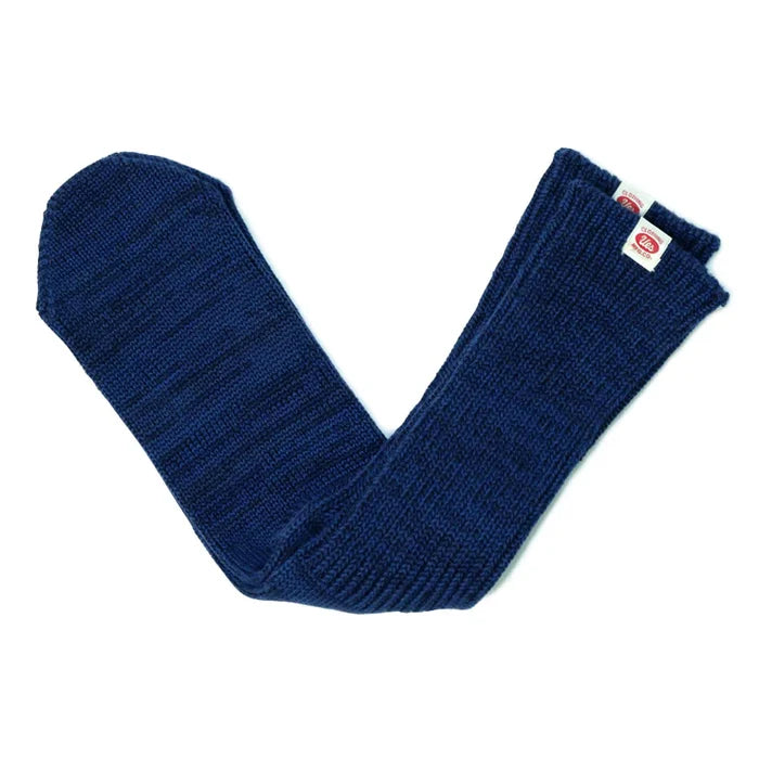 SX-10 UES Melange Crew Length Socks- Navy