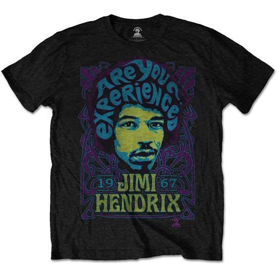 T-Shirt - Jimi Hendrix - Experienced Hair - Black-Metalomania