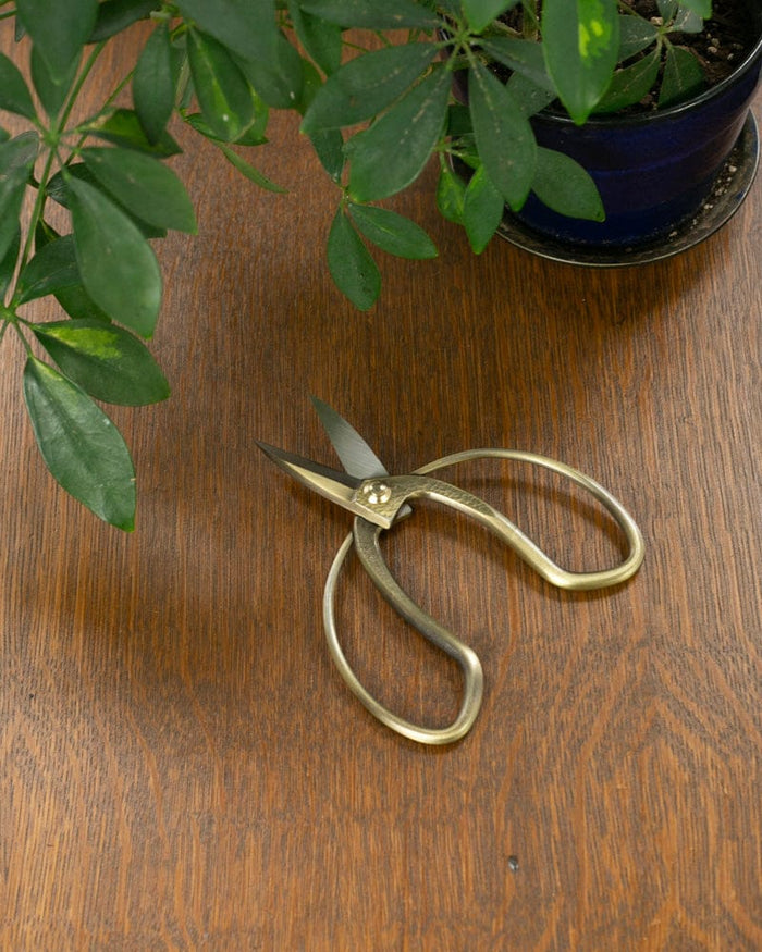 Tanabe Hasami, Japanese Gardening Scissors, Bronze