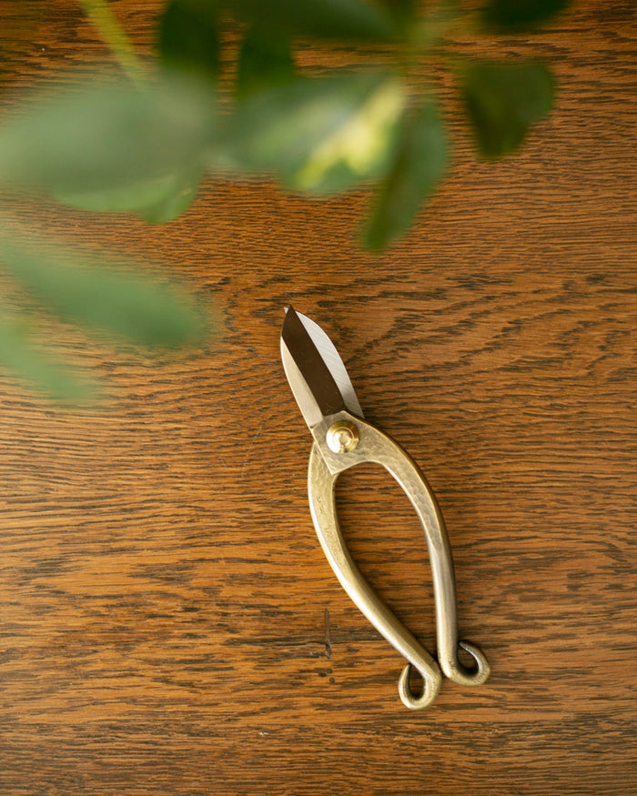 Tanabe Hasami, Traditional Ikenobou Flower Scissors, Bronze