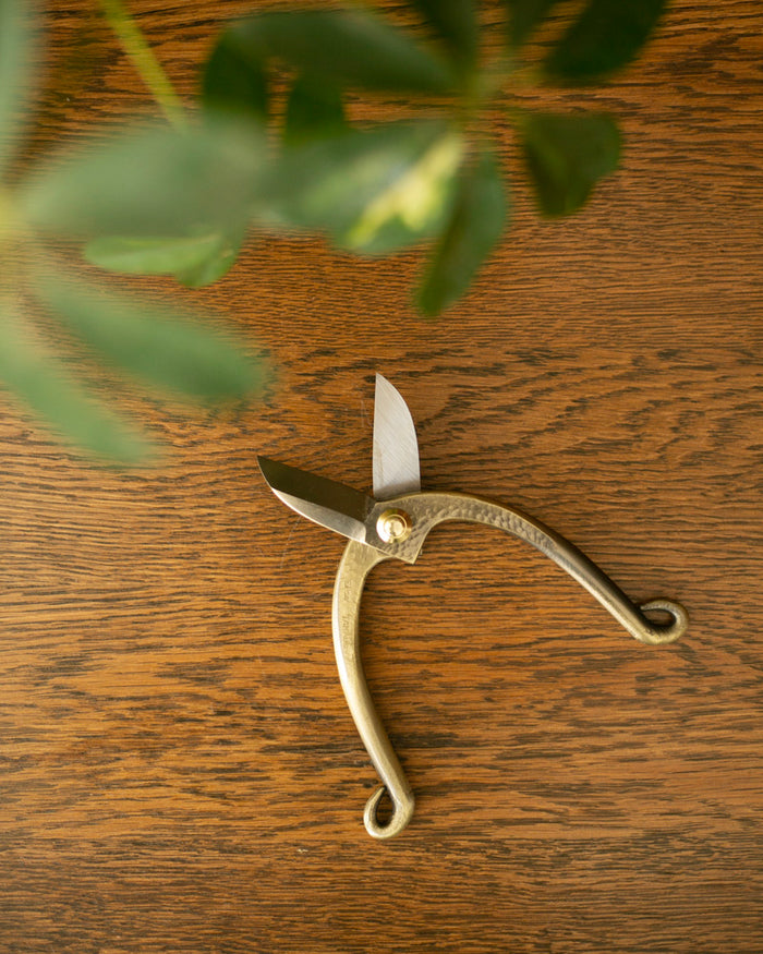 Tanabe Hasami, Traditional Ikenobou Flower Scissors, Bronze