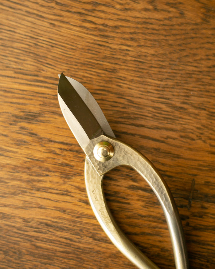 Tanabe Hasami, Traditional Ikenobou Flower Scissors, Bronze