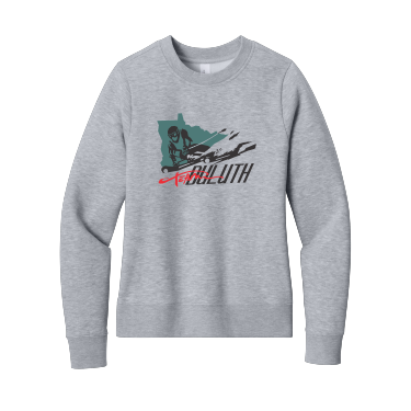 Team Duluth - District® Women’s V.I.T.™ Fleece Crew DT6105 with full front Team Duluth logo