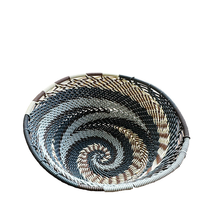 Telephone Wire Bowl Grey Tones