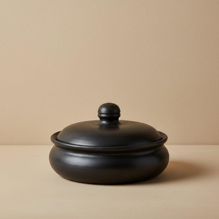 Terracotta Lidded Pot
