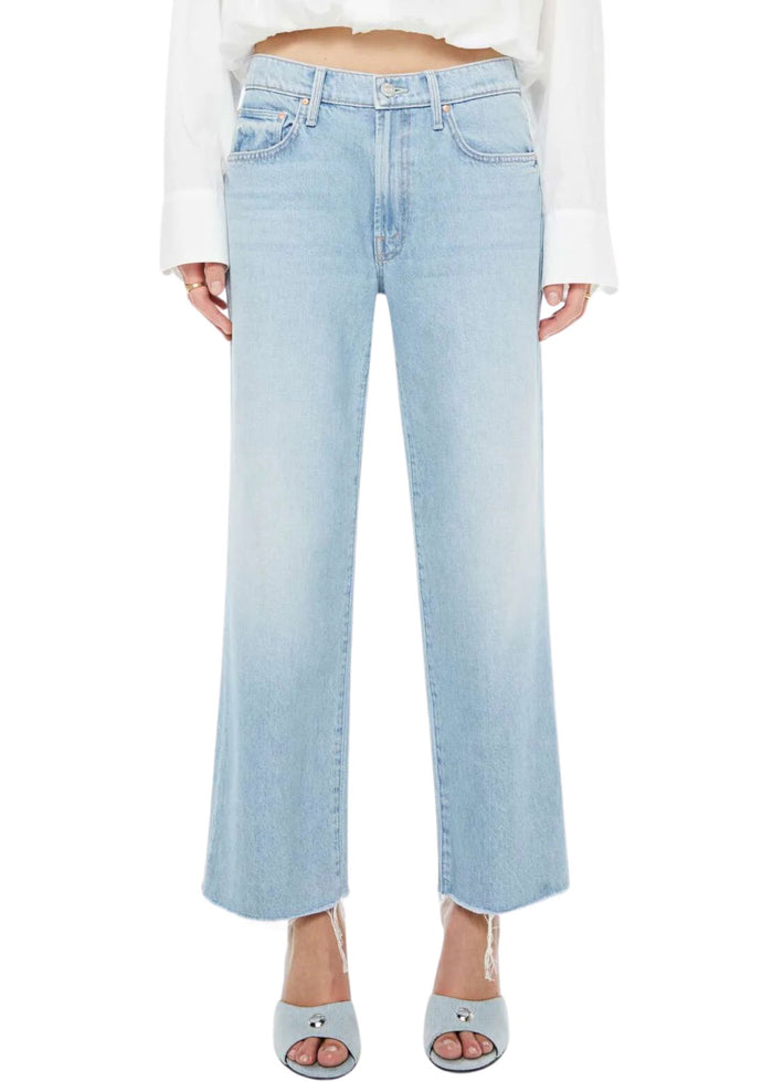 The Mid Rise Rambler Zip Ankle Fray Jeans-Denim-Uniquities