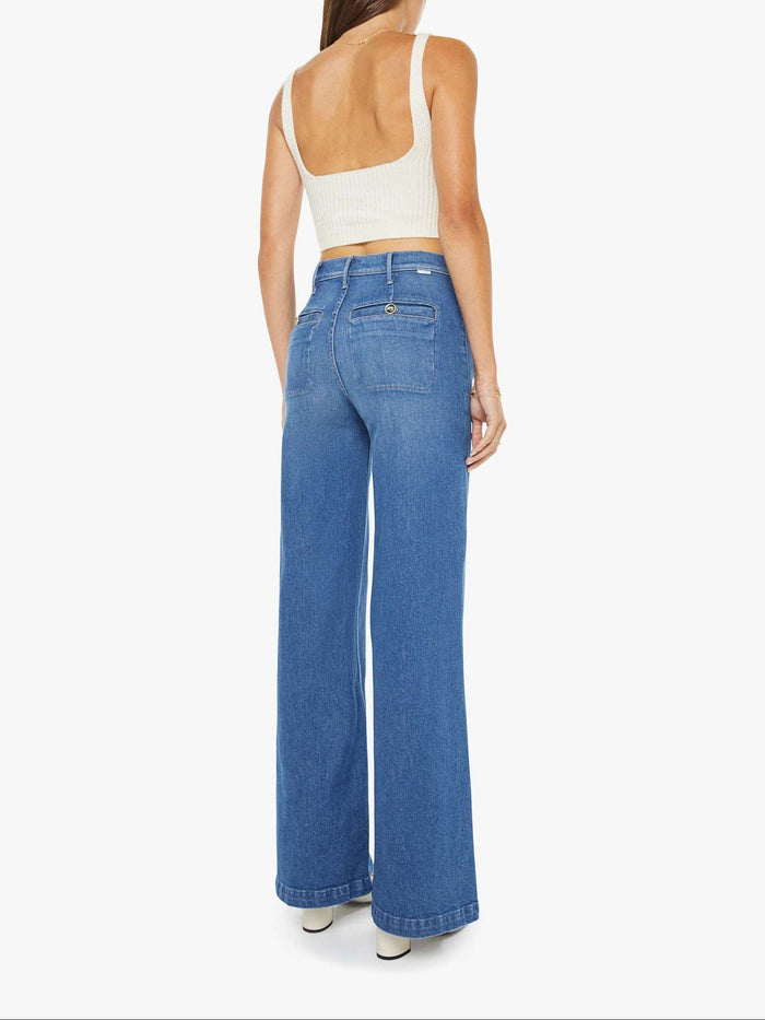 The Stashed Hustler Roller Sneak Jeans-Denim-Uniquities