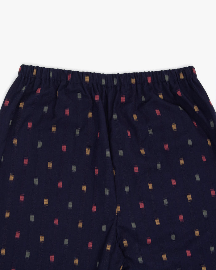 ToK Monpe Pants, Women's, Indigo with Green, Yellow, and Red Blocks