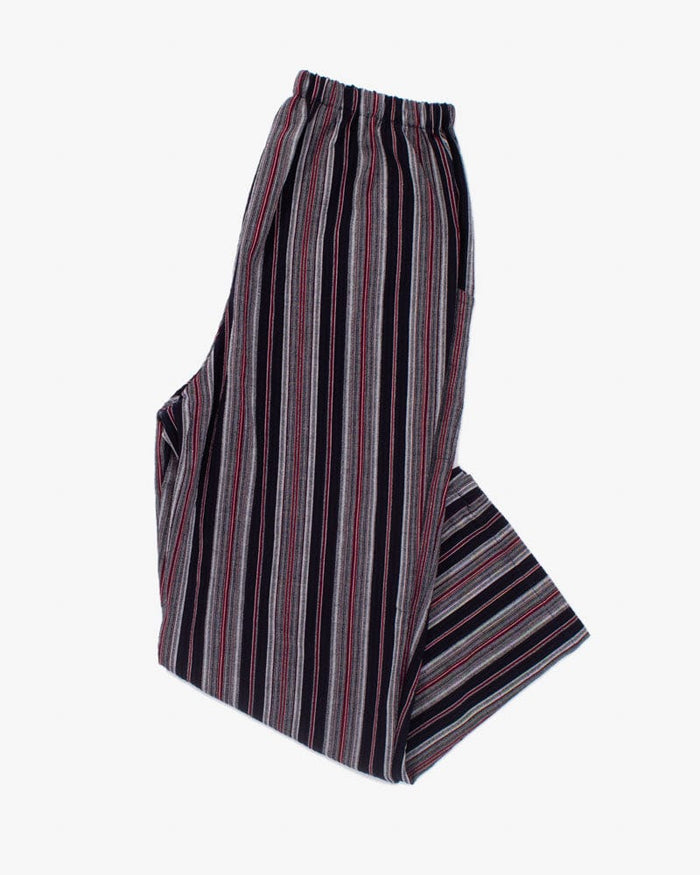 ToK Pants, Chijimi Indigo with Red and White Shima