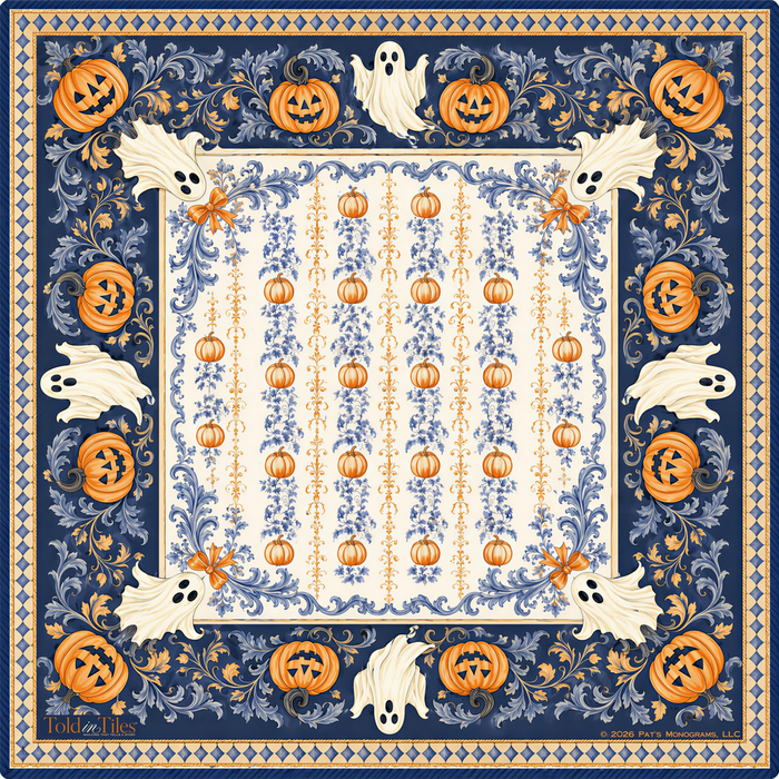 Trick or Tiles Halloween Mahjong Mat | Seasonal | Told in Tiles - PREORDER - Premium Mahjong from Told in Tiles - Just $80! Shop now at Pat's Monograms