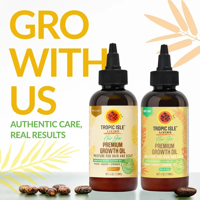 Tropic Isle Living JBCO Hair Gro Premium Growth Oil Original 4oz