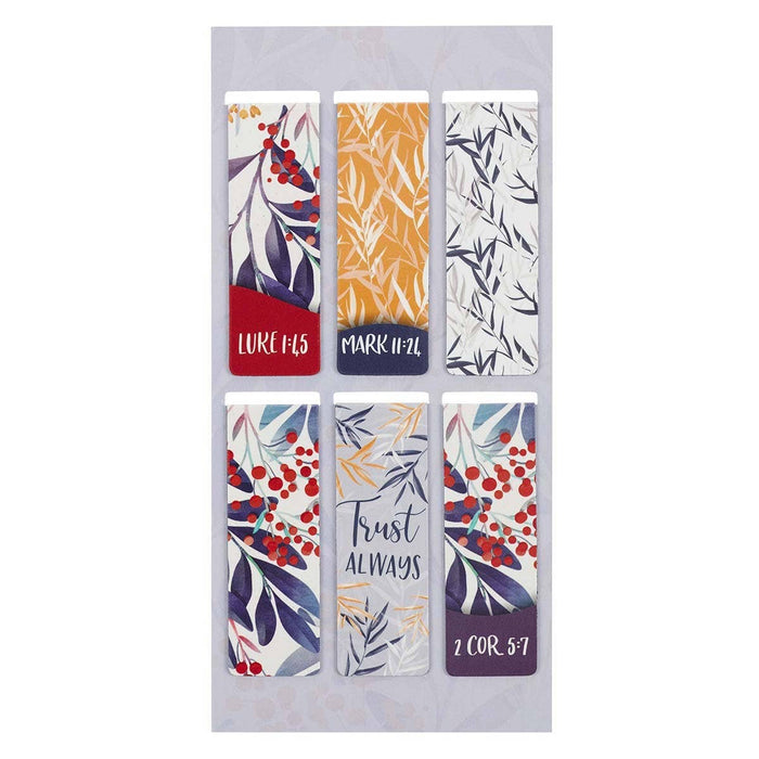 Trust Always Magnetic Bookmark Set - Premium Books and Devotionals from Christian Art Gifts - Just $4.95! Shop now at Pat's Monograms