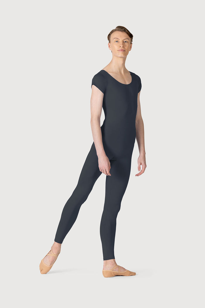 U3872M - Bloch Microlux™ Scoop Neck Cap Sleeve Mens Unitard