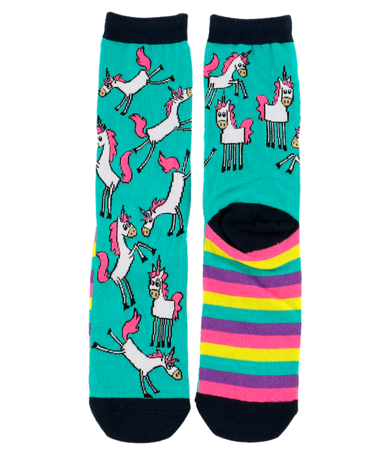 Unicorn Crew Sock One Size - Premium Socks from Lazy One - Just $9.95! Shop now at Pat's Monograms
