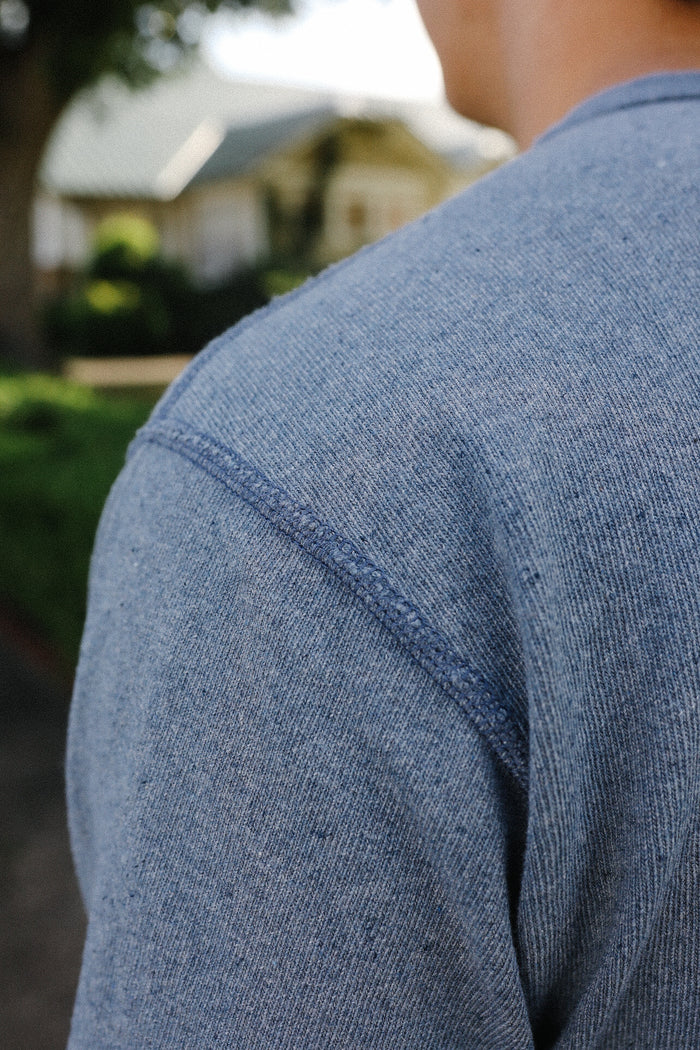 "Upcycle" Recycled Cotton Pocket Tee- Indigo (8158)