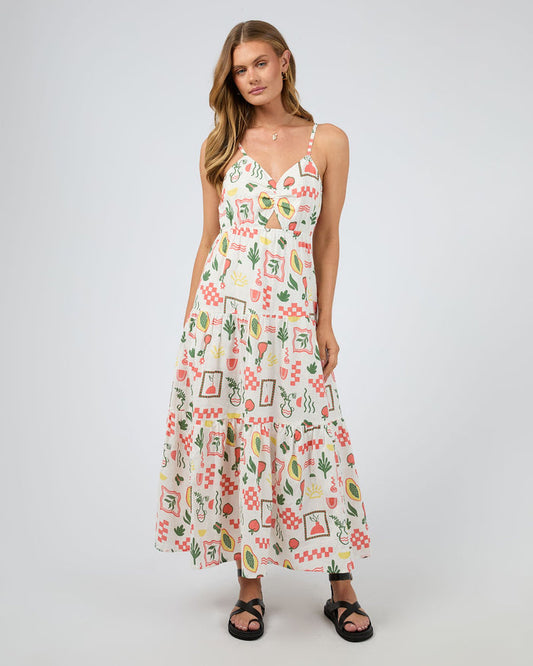 Valancia Tropical Printed Maxi Dress | All About Eve