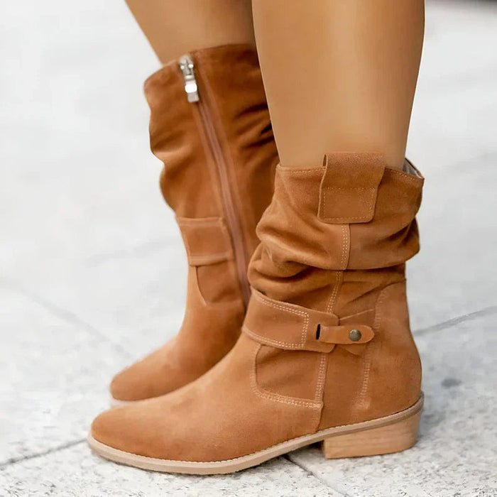 Velvet Ankle Boots for Women – Stylish & Comfortable