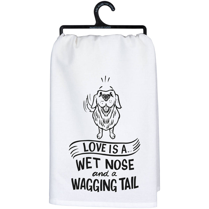 Wagging Tail Kitchen Towel - Premium Kitchen Towel from Primitives by Kathy - Just $8.95! Shop now at Pat's Monograms