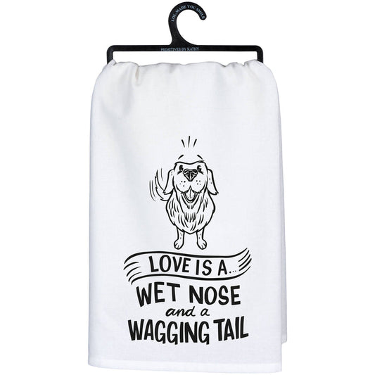 Wagging Tail Kitchen Towel - Premium Kitchen Towel from Primitives by Kathy - Just $8.95! Shop now at Pat's Monograms