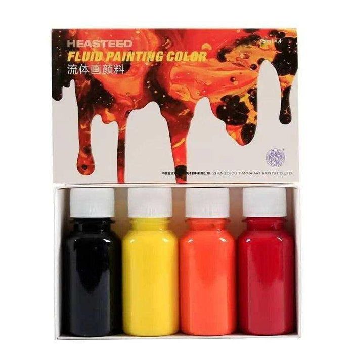 Water transfer paints marble painting on water for kids 4 color set 75ml bottles