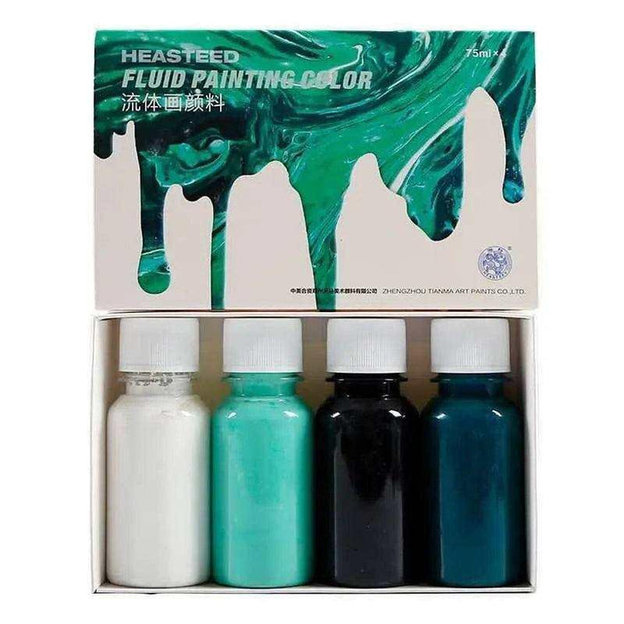 Water transfer paints marble painting on water for kids 4 color set 75ml bottles