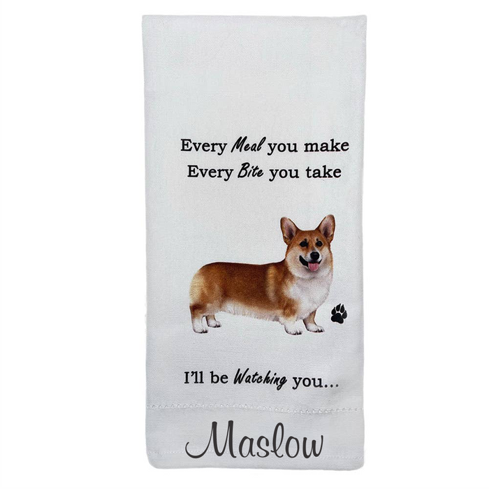 Welsh Corgi Kitchen Towel - Premium Kitchen Towels from E&S Pets - Just $10.95! Shop now at Pat's Monograms