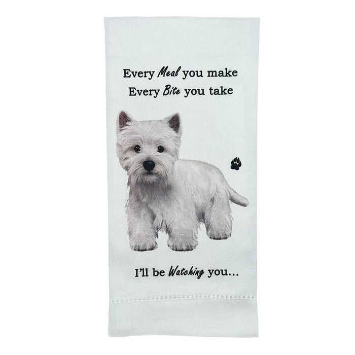 Westie Kitchen Towel - Premium Kitchen Towels from E&S Pets - Just $10.95! Shop now at Pat's Monograms