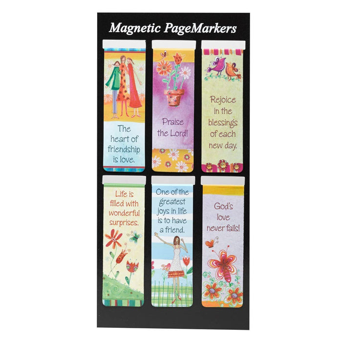 Whimsical Friends Magnetic Bookmark Set - Premium Books and Devotionals from Christian Art Gifts - Just $4.65! Shop now at Pat's Monograms