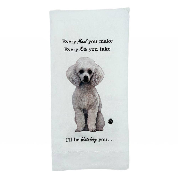 White Poodle Kitchen Towel - Premium Kitchen Towels from E&S Pets - Just $10.95! Shop now at Pat's Monograms