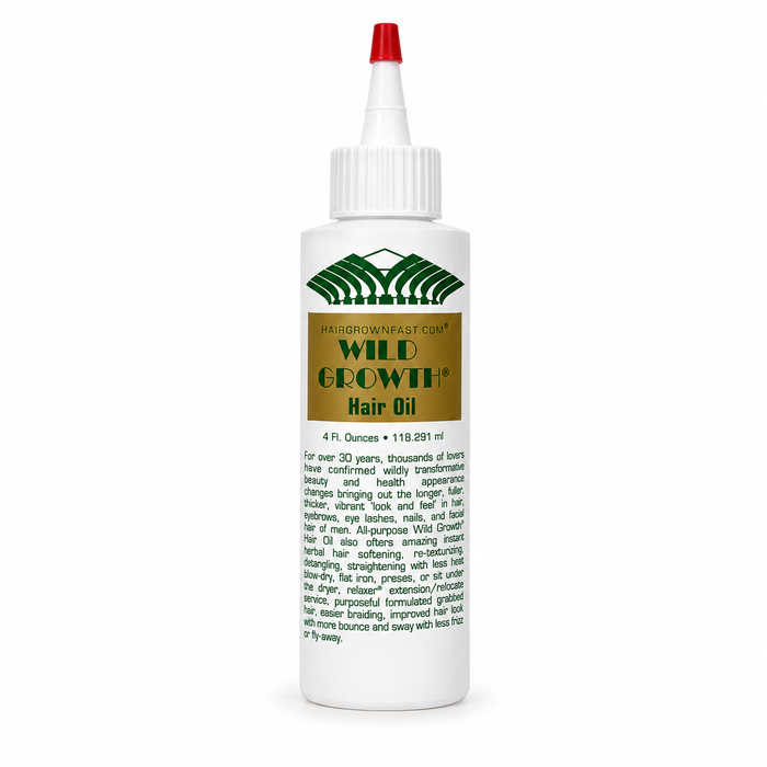 Wild Growth Hair Oil 4oz concentrated plant based hair growth oil
