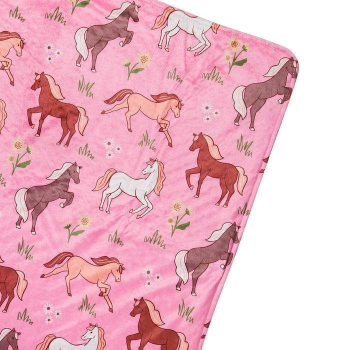 Wild Horses Plush Throw Blanket - Premium Bags and Totes from Wildkin - Just $49.95! Shop now at Pat's Monograms