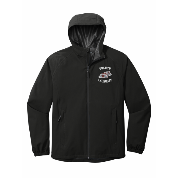 Wolfpack Girls H.S. Lacrosse - Port Authority® Essential Rain Jacket J407 with Duluth Lacrosse logo