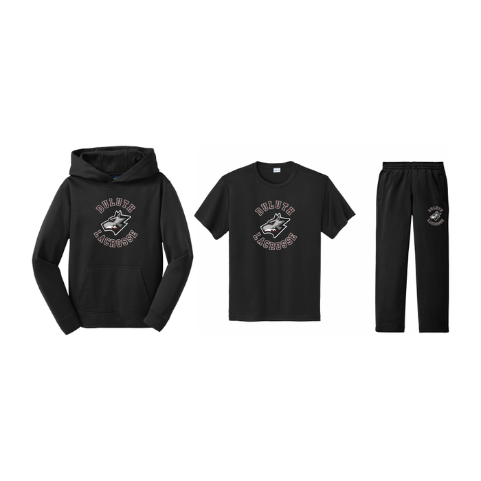 Wolfpack Youth Lacrosse - Player Pack YOUTH SIZES with Wolfpack Lacrosse logos