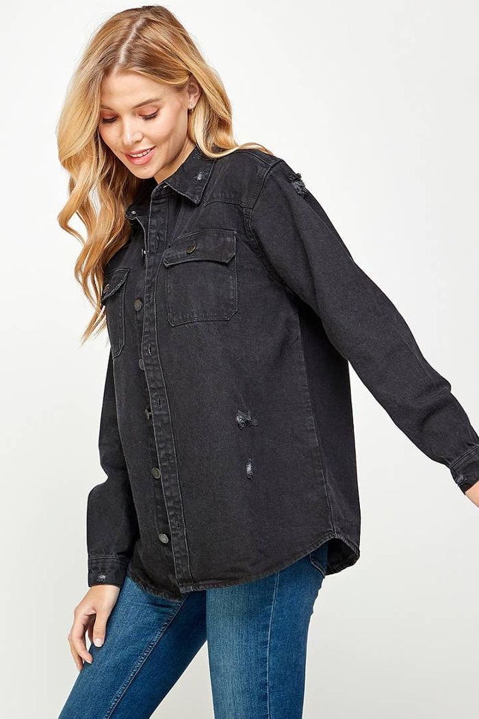 WOMEN'S DENIM SHIRT