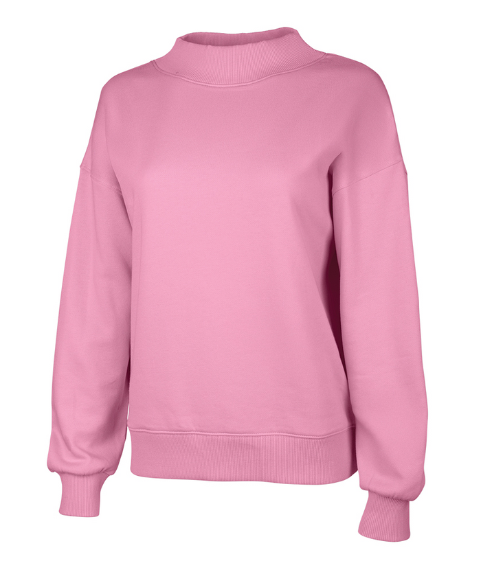 Women's Willow Mock-Neck Sweatshirt - Premium Sweatshirt from Charles River Apparel - Just $56.95! Shop now at Pat's Monograms