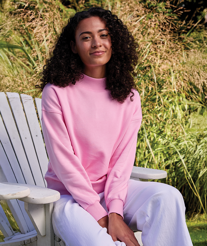 Women's Willow Mock-Neck Sweatshirt - Premium Sweatshirt from Charles River Apparel - Just $56.95! Shop now at Pat's Monograms