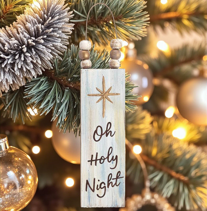 Wood Religious Christmas Ornaments - Premium Christmas Ornament from Burton and Burton - Just $5.95! Shop now at Pat's Monograms