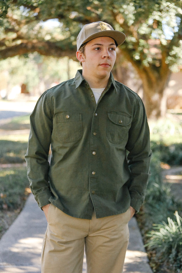 Work Shirt Dyed Canvas-Olive