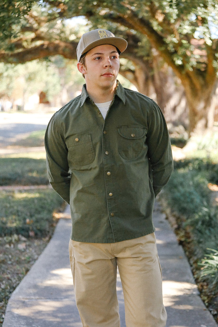 Work Shirt Dyed Canvas-Olive