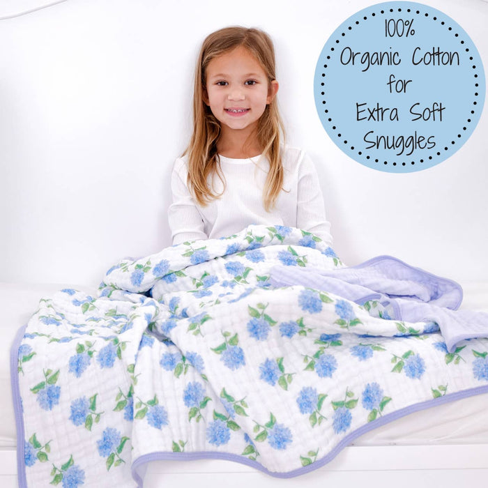 You Had Me At Hydrangea Baby Toddler Muslin Blanket - Premium Baby Blanket from LollyBanks - Just $29.95! Shop now at Pat's Monograms