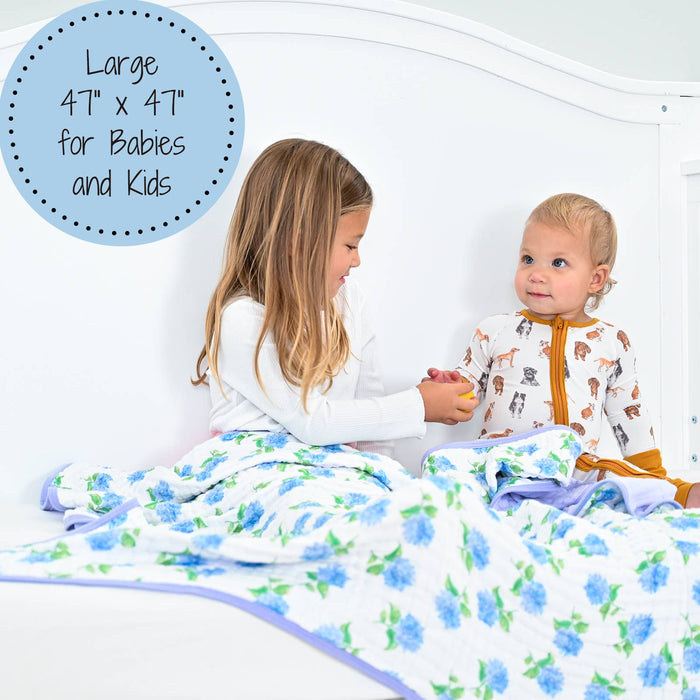 You Had Me At Hydrangea Baby Toddler Muslin Blanket - Premium Baby Blanket from LollyBanks - Just $29.95! Shop now at Pat's Monograms