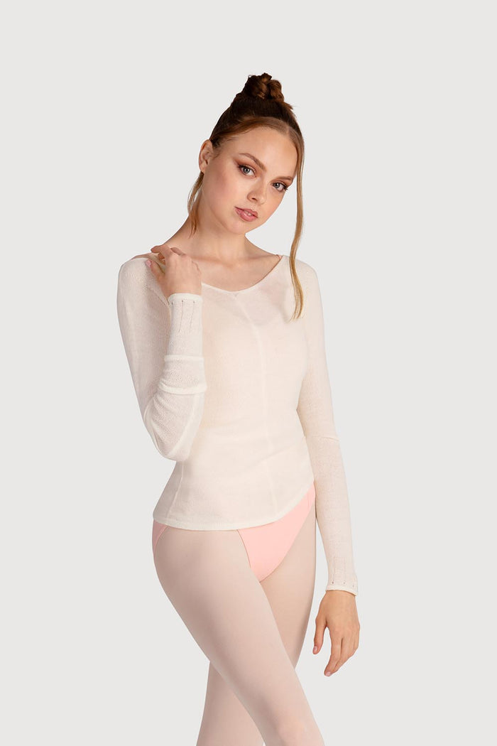 Z0105 - Bloch Kara Long Sleeve V Womens Top
