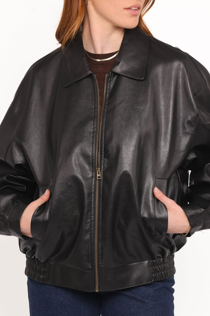 Petal and Pup USA OUTERWEAR Zoe Bomber Jacket - Black