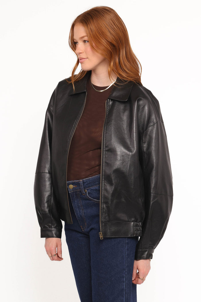 Petal and Pup USA OUTERWEAR Zoe Bomber Jacket - Black